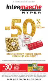 Catalogue Intermarché Hyper page 1: Du mardi 13 au dimanche 25 octobre 2026(a) Intermarché HYPER DE REMISE IMMÉDIATE -50%