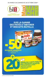 Catalogue Maximarché page 1: DU MARDI 6 AU DIMANCHE 18 OCTOBRE 2026 (A) bi1 supermarché Maxi MAR CHE SUR LA GAMME DES PATES