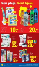 Lidl tilbudsavis Side 24: W5 opvaskebørster, svampe eller rengøringsklude €10,00, W5 wc-gel €15,00