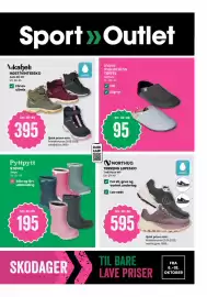 Sport Outlet kundeavis Side 1: Vikafjell høst/vintersko €395,00, Northug terreng løpesko trail pace wp €595,00