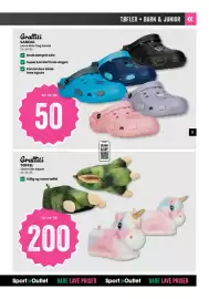 Sport Outlet kundeavis Side 17: Graffiti sandal €50,00, Graffiti Tøffel €200,00