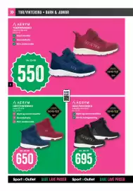 Sport Outlet kundeavis Side 8: Aerym tur/fritidssko €550,00, Aerym høst/vintersko arlington jr fg gtx €695,00