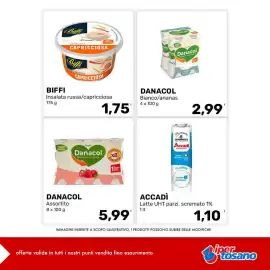 Volantino Iper Tosano settimana 41 Pagina 3: Biffi Insalata capricciosa €1,75, Accadì Latte UHT parzi. scremato 1% €1,10