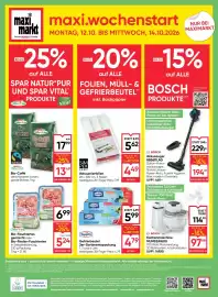 Maximarkt Flugblatt woche 41 Seite 32: Bio-Caffé €13,49, SimPex Basic Vakuumierfolien €4,49