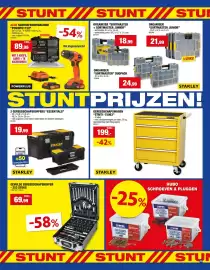 Hubo folder Pagina 11: 2 gereedschapskoffers essentials €19,99, Gereedschapswagen stanley €199,00