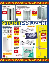 Hubo folder Pagina 14: Complete douchecabine terra €299,00, Complete douchecabine kwart rond essentiel €399,00