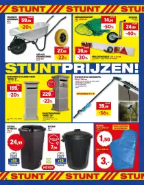 Hubo folder Pagina 4: Telescopische wasborstel €39,99, Verzinkte kruiwagen €59,99