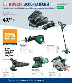 GAMMA folder Pagina 12: Bosch 18V accu multischuurmachine UniversalSander €75,59