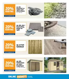 GAMMA folder Pagina 16: Sierbestrating grind en split, Tuinhuizen en overkappingen