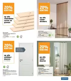 GAMMA folder Pagina 25: Room-dividers €141,60, Vloerdelen vuren en grenen €53,19