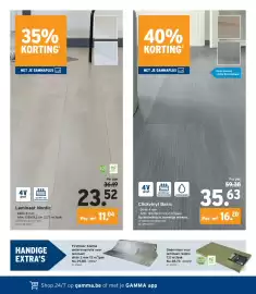 GAMMA folder Pagina 26: Clickvinyl Basic €35,63, Laminaat Nordic €23,52
