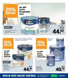 GAMMA folder Pagina 4: Levis Essentials mur & primer 2 in 1 €44,62, Levis Expert binnenlak €40,79