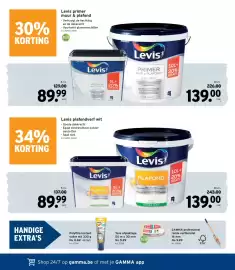 GAMMA folder Pagina 5: Levis primer muur & plafond €89,99, Polyfilla instant vuller €8,69