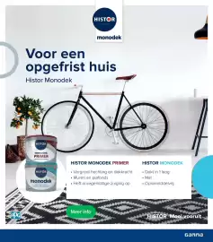 GAMMA folder Pagina 6: PPG HISTOR SINCE 1949 monodek Voor een opgefrist huis Histor Monodek HISTOR NO monodek PRIMER