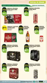 Folheto Pingo Doce semana 41 Página 33: Cerveja c/álcool sagres mini preta €5,69, Cerveja c/álcool sagres bohemia €4,99