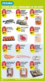 Folheto Pingo Doce semana 41 Página 4: Tranche de salmão fresco aquacultura €2,49, Red fish médio €3,99