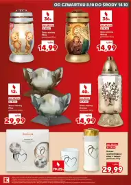 Kaufland gazetka tydzień 41 Strona 7: 12h wys. 15,5 cm śr. 18 cm Znicz otwarty Misa gramatura 360 g tylko 29,99 K bolsius