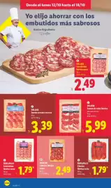 Catálogo Lidl semana 42 Página 14: Delicat Jamón de cebo ibérico €5,99, Deluxe jamón serrano reserva €3,39