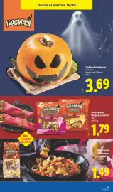 Catálogo Lidl semana 42 Página 35: Halloween wraps de zanahoria €1,79, Calabaza de Halloween €3,69