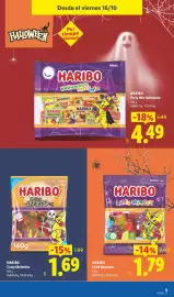 Catálogo Lidl semana 42 Página 39: Haribo little monsters €1,79, Haribo crazy skeletties €1,69