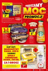 Twój Market gazetka tydzień 41 Strona 7: Masło ekstra Łowickie €3,99, Starbucks frappuccino pumpkin spice €6,99