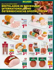 Billa Flugblatt woche 41 Seite 9: Wiesbauer Kalbspariser €1,79, Berger Putenschinken od. Hühnerschinken €2,19