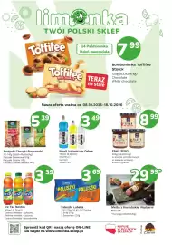 Limonka gazetka Strona 1: Ice Tea Nestea czarna herbata cytryna €3,39, Paluszki z solą Lubella €3,69