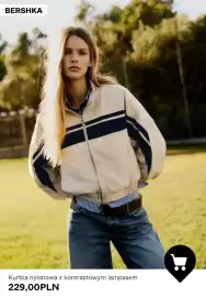 Bershka gazetka tydzień 41 Strona 2: Kurtka nylonowa z kontrastowym lampasem Bershka €229,00