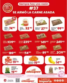 Folleto Alsuper Página 1: Chamberete de Res €149,90, Milanesa de pulpa €239,90