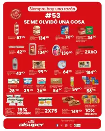 Folleto Alsuper Página 3: Leche fresca sello de oro €43,90, Danone yoghurt bebible 6 pack €58,90