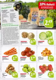 Nah & Frisch Prospekt woche 41 Seite 4: Tafelbirnen "Conference" €2,49, Weißkohl €0,99