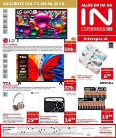 Interspar Flugblatt Seite 24: NABO kabellose Kopfhörer T-WALK €29,90, SIMPEX Tischsteckdose 4-fach mit Schalter €6,99