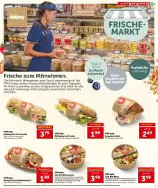 Interspar Flugblatt Seite 11: SPAR enjoy Halbbaguette mit Prosciutto €3,79, SPAR enjoy Halbbaguette mit Gouda €1,99
