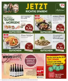 Interspar Flugblatt Seite 2: Wilderer Pfanne €10,90, Schwammerl-ragout mit Semmelknödel €6,90
