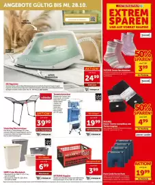 Interspar Flugblatt Seite 23: Vileda King Wäschetrockner €39,90, PASCAREL Damen-Kuschelsocken €3,99