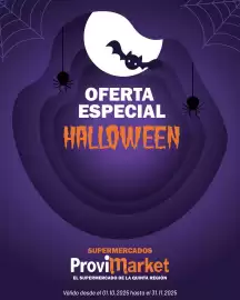 Catálogo Provimarket Página 1: OFERTA ESPECIAL HALLOWEEN SUPERMERCADOS Provimarket EL SUPERMERCADO DE LA QUINTA REGIÓN