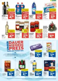 ADEG Flugblatt woche 42 Seite 7: Storch Wein €4,99, Felix Trockenfutter €3,49