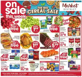 Giant Eagle weekly ad week 41 Page 1: on. sale this week Red Raspberries 6 oz. pkg. BUY 1 GET 1 free Save up to $3.98 Pepsi