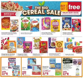 Giant Eagle weekly ad week 41 Page 5: limit 50 boxes per household Honey Nut Cheerios REAL HONEY CAN HELP LOWER CHOLESTEROL