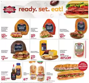 Giant Eagle weekly ad week 41 Page 6: DIETZ & WATSON HFH ready. set. eat! Х Dietz & Watson Gourmet Lite, Homestyle or