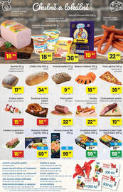 Kubík potraviny leták týden 41 Strana 4: Nowaco losos filé €99,90, MP Krásno šunkový točený salám €18,90