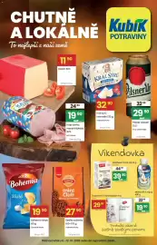 Kubík potraviny leták týden 41 Strana 1: Sedita mini Club cocoa-raspberry €27,90, Bohemia chips €19,90