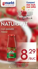 Catalog Remarkt săptămâna 41 Pagină 2: emarkt mai mult, mai ieftin Cumperi mai mult, mai ieftin NATURAVIT roşii passate