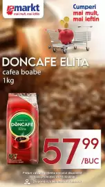 Catalog Remarkt săptămâna 41 Pagină 3: emarkt mai mult, mai ieftin Cumperi mai mult, mai ieftin DONCAFE ELITA cafea boabe