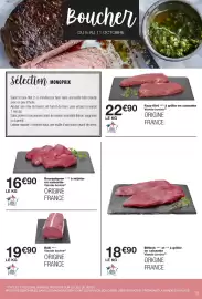 Catalogue Monoprix page 19: Bourguignon à mijoter €16,90, Faux-filet €22,90