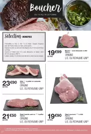 Catalogue Monoprix page 20: Agneau €19,99, Côte *** à griller en caissette €23,90