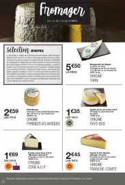 Catalogue Monoprix page 24: ISTARA P'tit Basque €2,59, Monoprix Gourmet Cantal entre-deux A.O.P. €1,69