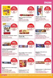 Catalogue Monoprix page 35: Rocher chocolat au lait praliné Poulain €3,14, BN Biscuit cœur gourmand chocolat noisette €2,04