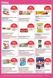 Catalogue Monoprix page 36: Quadro Biscuits gaufrettes praliné €2,09, LU Petit Moelleux nature €1,99
