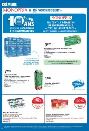 Catalogue Monoprix page 44: Yakult Boisson lactée fermentée €3,99, Vrai Skyr Bio nature €2,09
